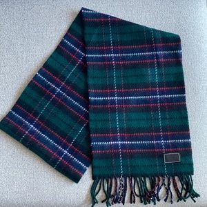 Coach wool plaid scarf